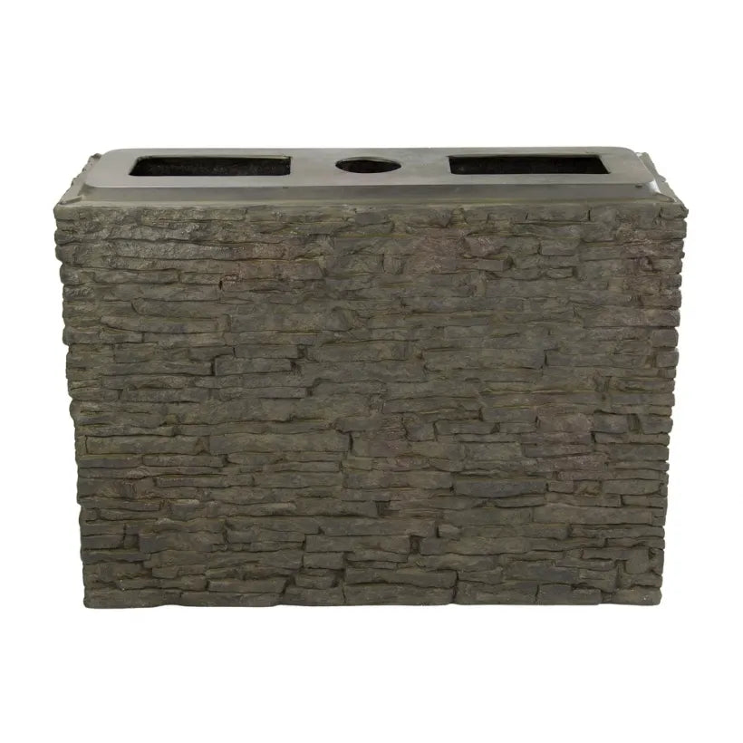 AQUASCAPE STACKED SLATE WALL