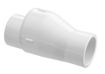 2" -NONUnionized Check Valve White / Clear